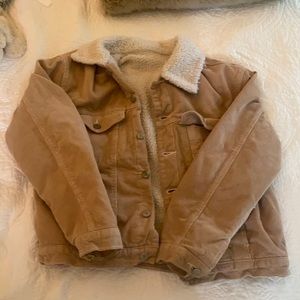 Brandy Melville corduroy Sherpa jacket